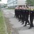 Szkolny przegląd musztry w słupskim liceum policyjnym