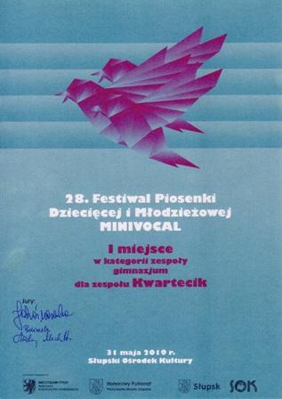 XXVIII Festiwal Piosenki Dziecięcej i Młodzieżowej MINIVOCAL