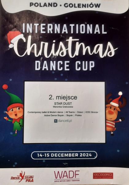 Dyplom Christmas Dance Cup - II miejsce