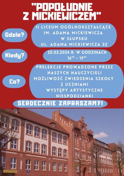 Program Popołudnia z Mickiewiczem