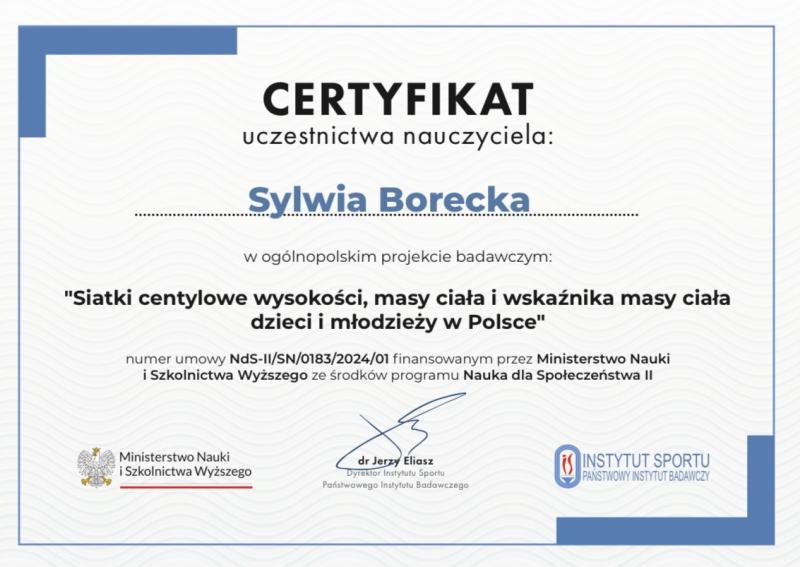 CERTYFIKAT DLA NASZEJ SZKOŁY