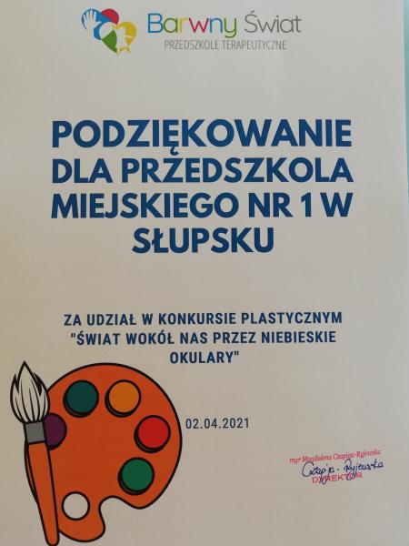 PODZIĘKOWANIA DLA PRZEDSZKOLA