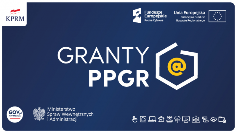 Projekt realizowany jest w ramach Program Operacyjny Polska Cyfrowa na lata 2014 – 2020  - Oś V. Rozwój cyfrowy JST oraz wzmocnienie cyfrowej odporności na zagrożenia - REACT-EU - Działanie 5.1 Rozwój cyfrowy JST oraz wzmocnienie cyfrowej odporności na za