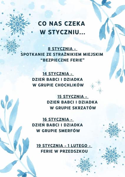Co nas czeka w styczniu ?