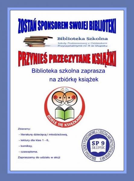 ZOSTAŃ SPONSOREM SWOJEJ BIBLIOTEKI