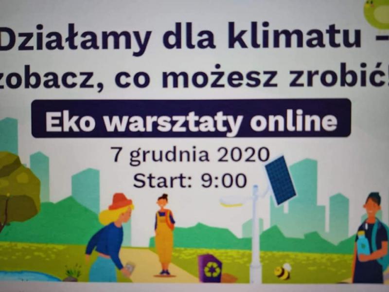 Warsztaty online "Działamy dla klimatu"