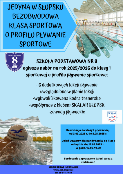 Rekrutacja do klasy plywackiej