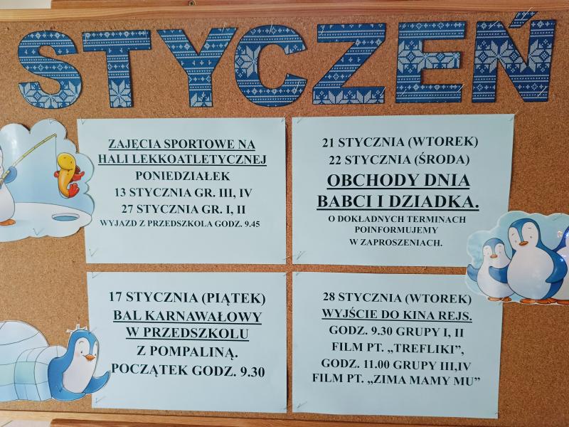 AKTUALNOŚCI STYCZEŃ