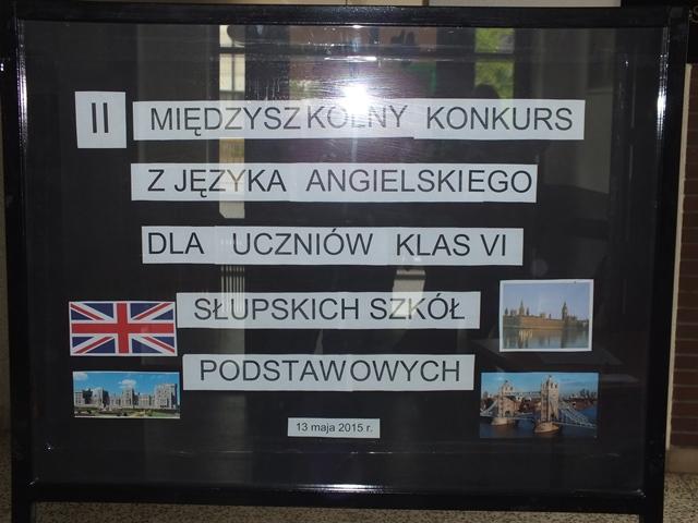 II MIĘDZYSZKOLNY KONKURS Z JĘZYKA ANGIELSKIEGO  DLA KLAS SZÓSTYCH SŁUPSKICH SZKÓŁ PODSTAWOWYCH