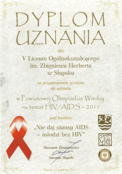 „Nie daj szansy AIDS – młodzi bez HIV”