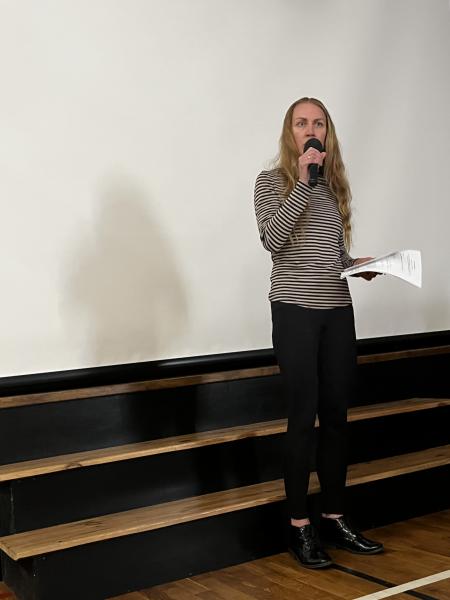 Agata Marzec - szkolna bibliotekarka i koordynatorka projektu w ZSE
