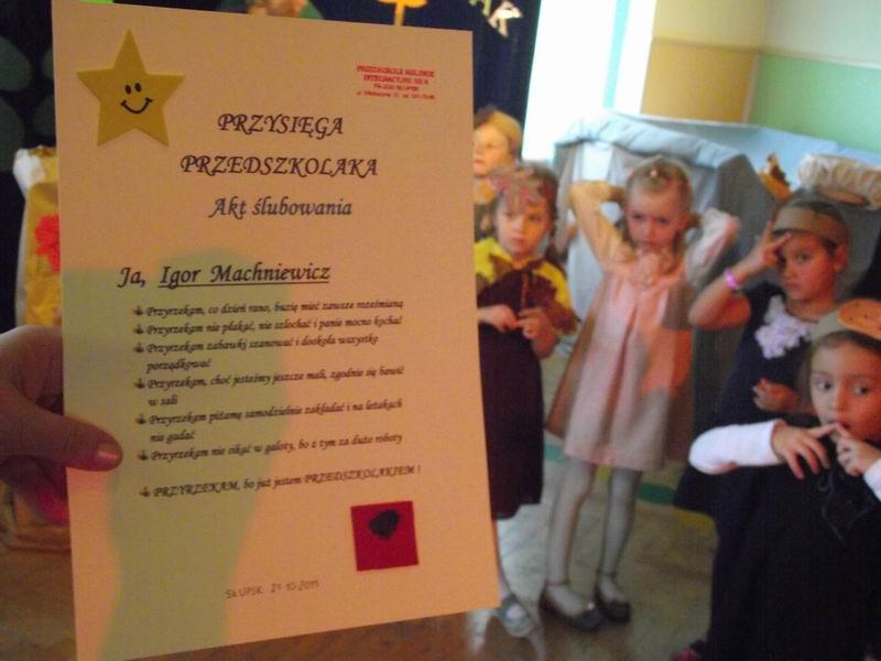 Pasowanie na przedszkolaka