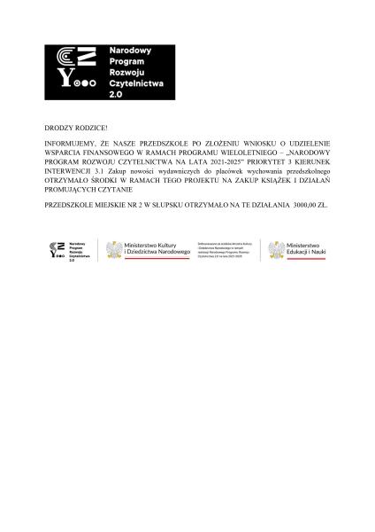 Narodowy Program Rozwoju Czytelnictwa