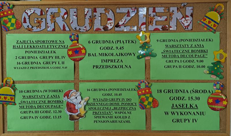 AKTUALNOŚCI GRUDZIEŃ