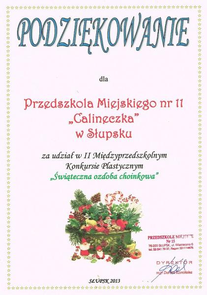 Świąteczna ozdoba choinkowa