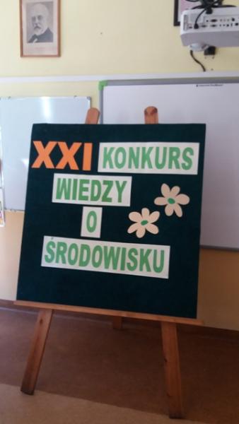 XXI Miejskim Konkursie Wiedzy o Środowisku