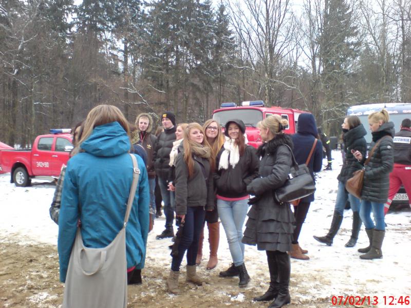 Pokaz ratownictwa wodnego w okresie zimowym.