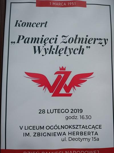 Koncert "Pamięci Żołnierzy Wyklętych"