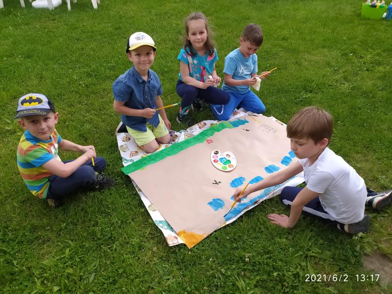 Kotki - zajęcia plastyczne w plenerze