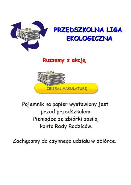 Całoroczna zbiórka makulaturey