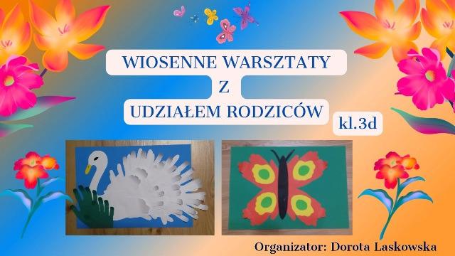 Wiosenne warsztaty - plakat.