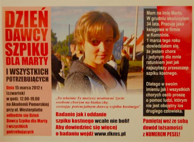 Wykład na temat przeszczepianiu szpiku kostnego