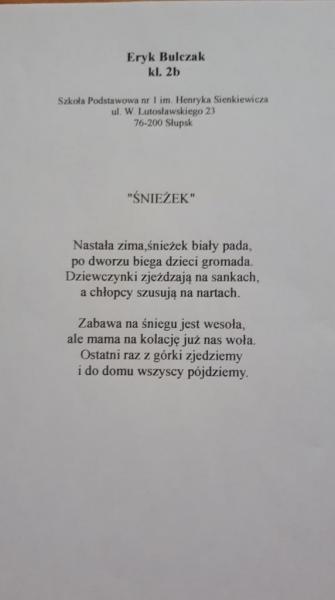 „Twórczość dzieci i młodzieży naszej szkoły”