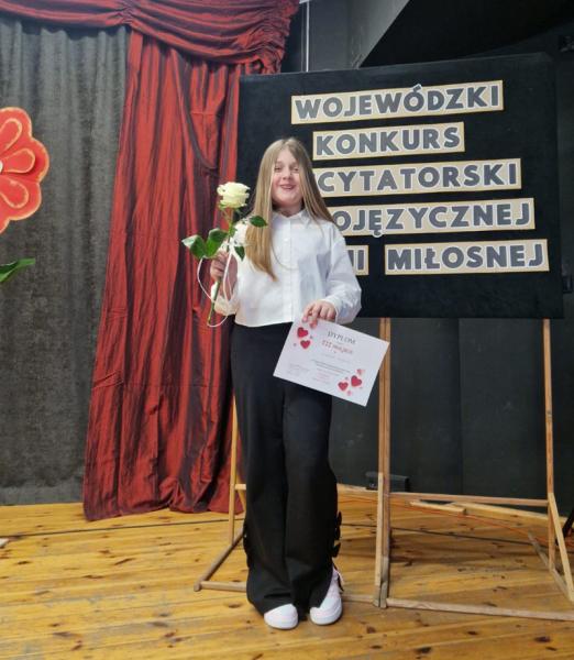 III miejsce w Wojewódzkim Konkursie Recytatorskim