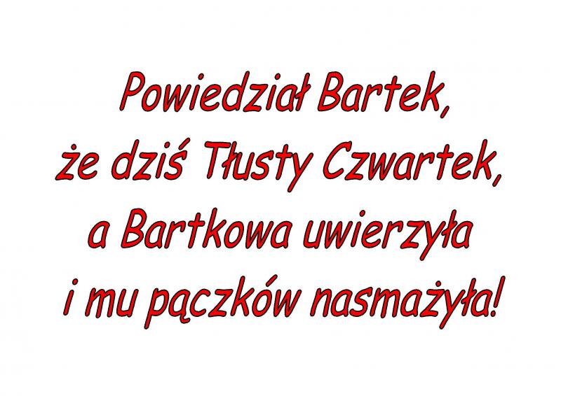 Tłusty czwartek: gr. III; 27-02-2014