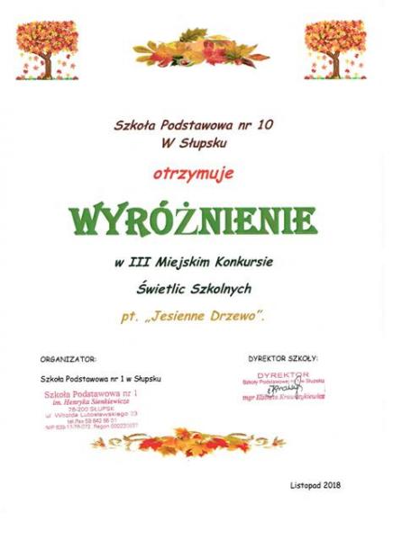 "Jesienne drzewo"