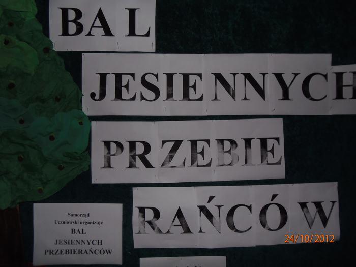 Jesienny Bal Przebierańców