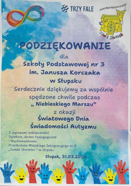Przemarsz z okazji Światowego Dnia Świadomości Autyzmu