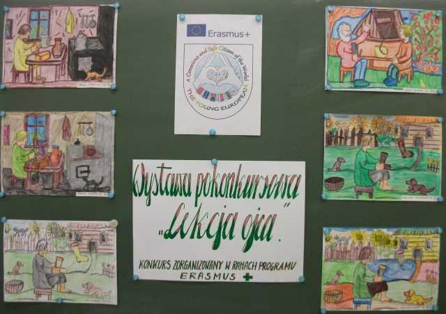 Erasmus+ Konkurs plastyczny „Ilustracja do bajki litewskiej – „Lekcja ojca”