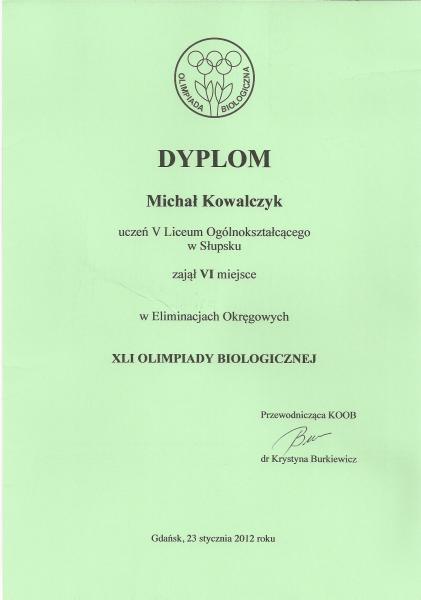 XLI Olimpiada Biologiczna