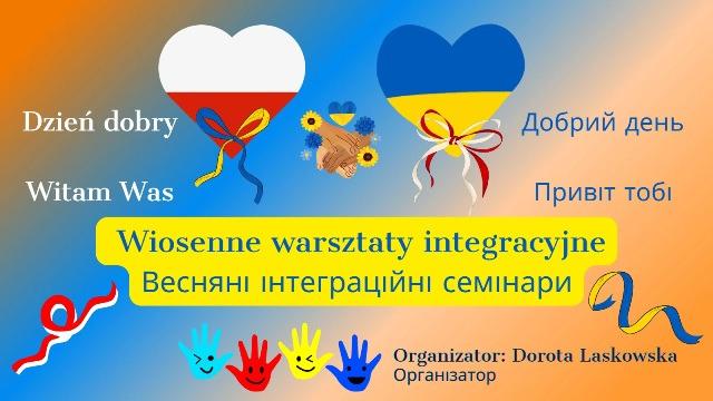 Wiosenne warsztaty integracyjne - plakat.