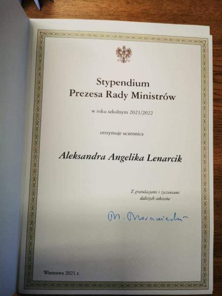 Stypendium Premiera