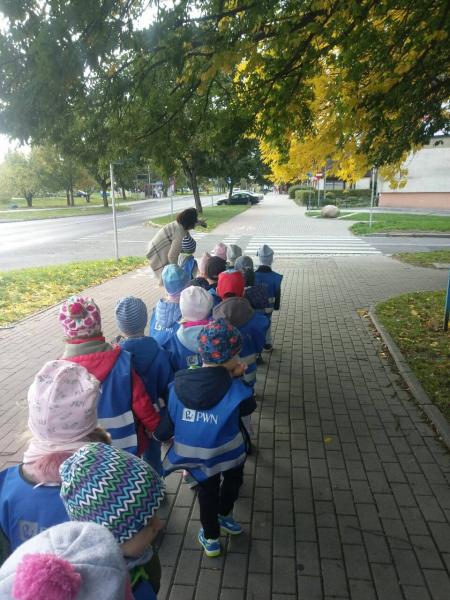,,Biedronki''uczą się przechodzić przez jezdnię