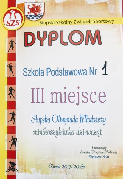 III miejsce Słupskiej Olimpiady Młodzieży w mini koszykówce!!!