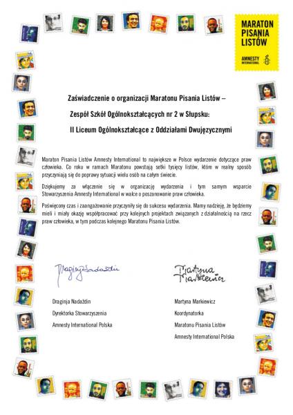 Maraton Pisania Listów w Mickiewiczu