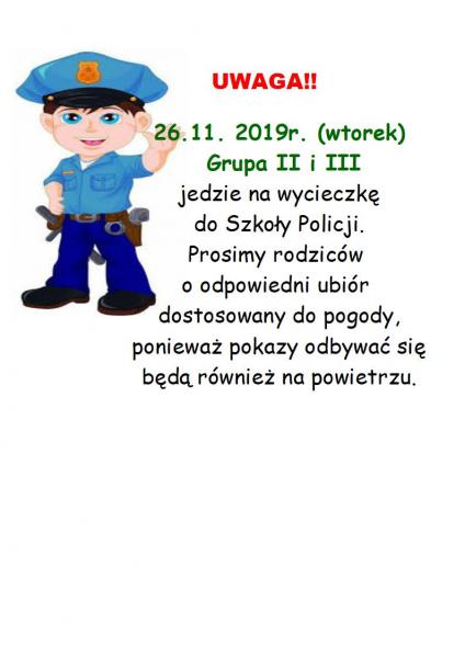 Szkoła Policji- wycieczka