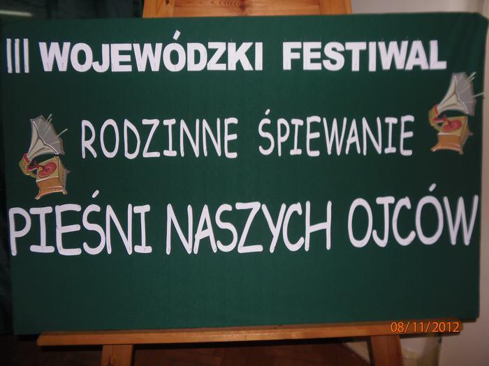 III Wojewódzki Festiwal "Pieśni naszych ojców"