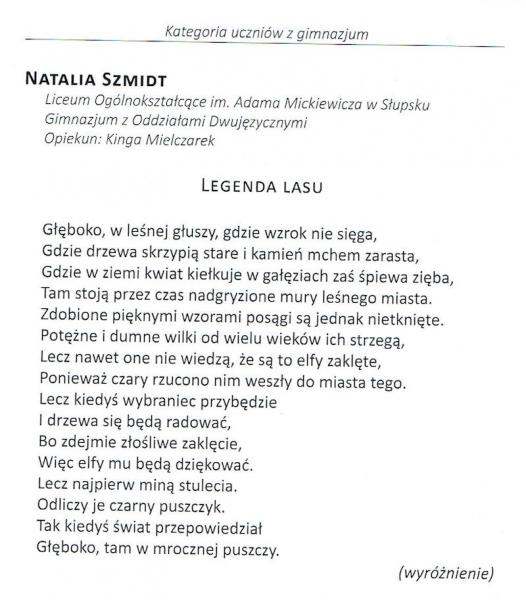 XXV KONKURS LITERACKI DLA UCZNIÓW WOJEWÓDZTWA POMORSKIEGO