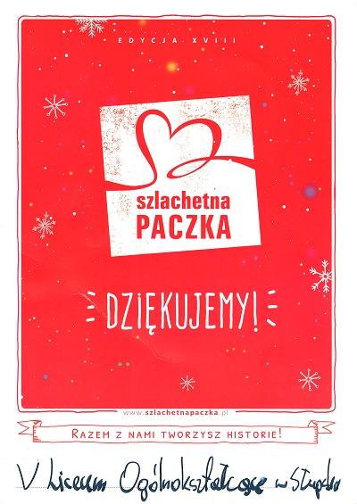 Szlachetna Paczka 2018