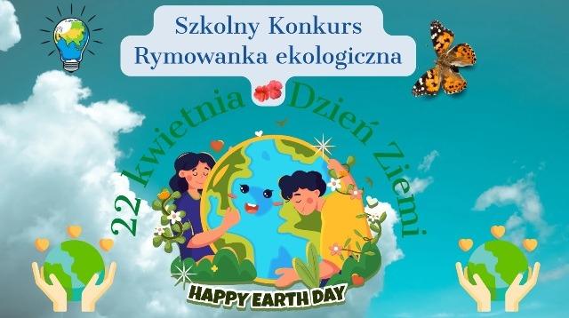 Rymowanka ekologiczna - konkurs szkolny - plakat.