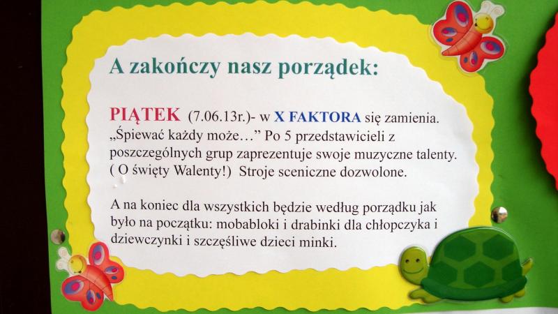 Tydzień Dziecka: Dzień piąty - X Faktor