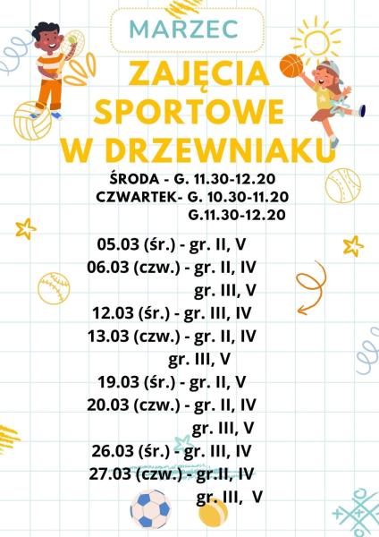Zajęcia sportowe