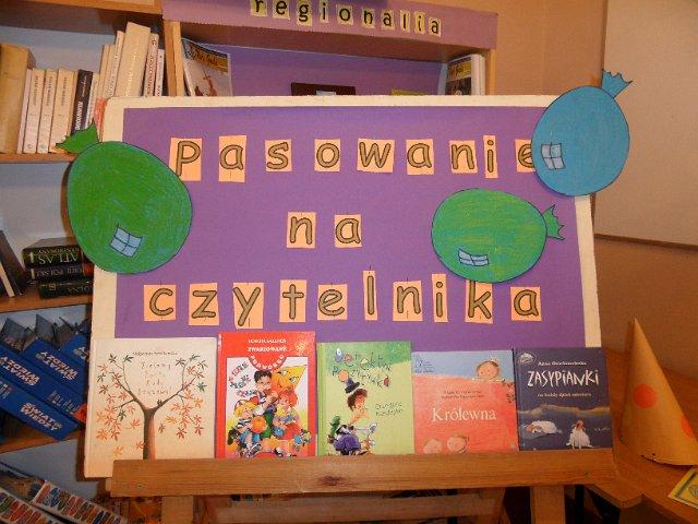 Ślubowanie na czytelnika uczniów klas I.