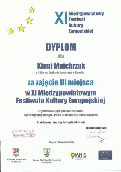 XI Międzypowiatowy Festiwal Kultury Europejskiej