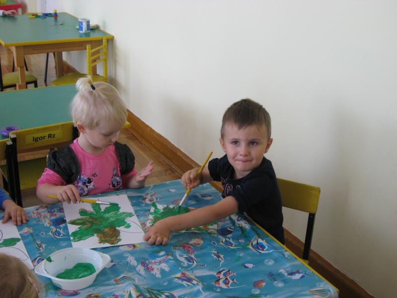 Aktywność plastyczna naszych trzylatków