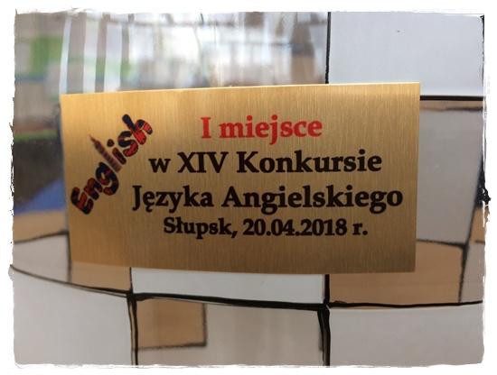 XIV Konkurs Języka Angielskiego - I miejsce w klasyfikacji drużynowej